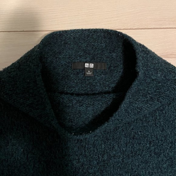 Teal Warm Mockneck Uniqlo Sweater - Picture 3 of 6